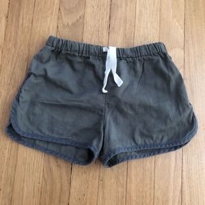 Mabo Retro Cotton Elastic Waist Shorts Army Green 4/5